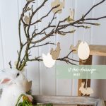 12 Osteranhänger aus Holz zum Anmalen - Set 08 – Bild 2
