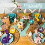 8 Osterglasuntersetzer Filz mit Cutouts pastell - Set 04 – Bild 2