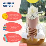 2 Kitatüten Musselin Rosa und Gelb mit Holzanhänger – Bild 4