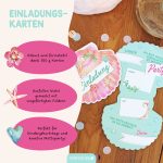 12 Einladungskarten Muschel – Bild 4