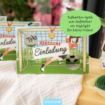 12 Einladungskarten Fußball – Bild 3