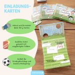 12 Einladungskarten Fußball – Bild 4