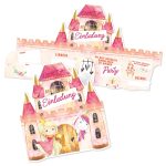 12 Einladungskarten Schloss