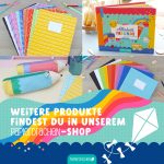 2 Geschenkbeutel Schultüten Canvas bunt Schulkind – Bild 7