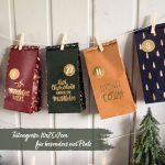 Adventskalender Tüten Set – gold bedruckt – Bild 3
