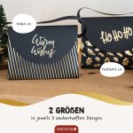 Geschenkverpackung Handtaschen schwarz gold – Bild 5