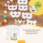 Bastelset Papiermasken Tierwelt – Bild 2