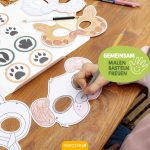 Bastelset Papiermasken Tierwelt – Bild 3