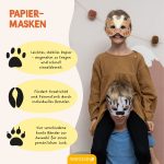 Bastelset Papiermasken Tierwelt – Bild 4