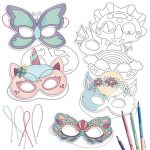 Bastelset Papiermasken Fabelwesen