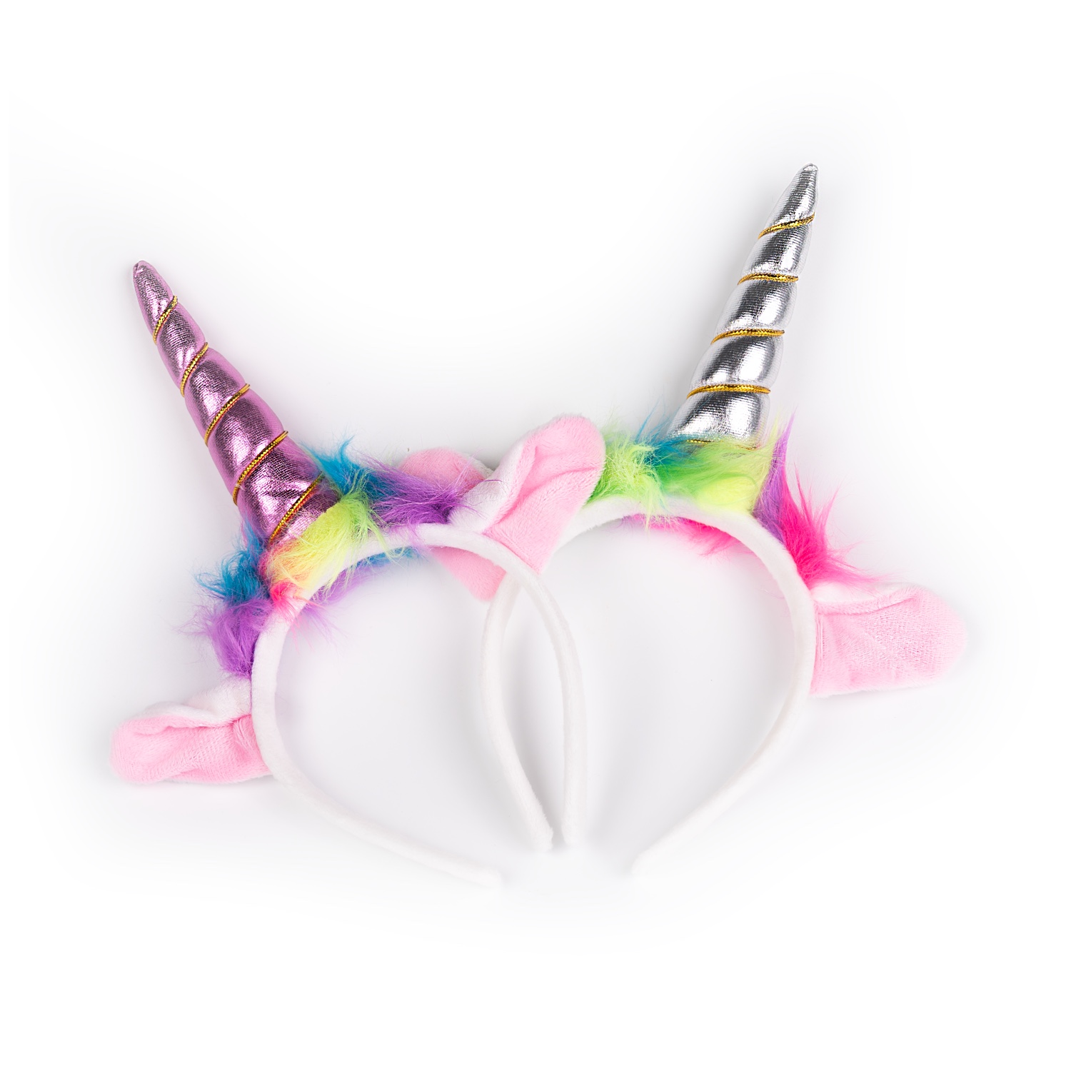 BSL300616 Busy Lizzie - Haarband - Einhorn - Pink/Silber – Bild 1