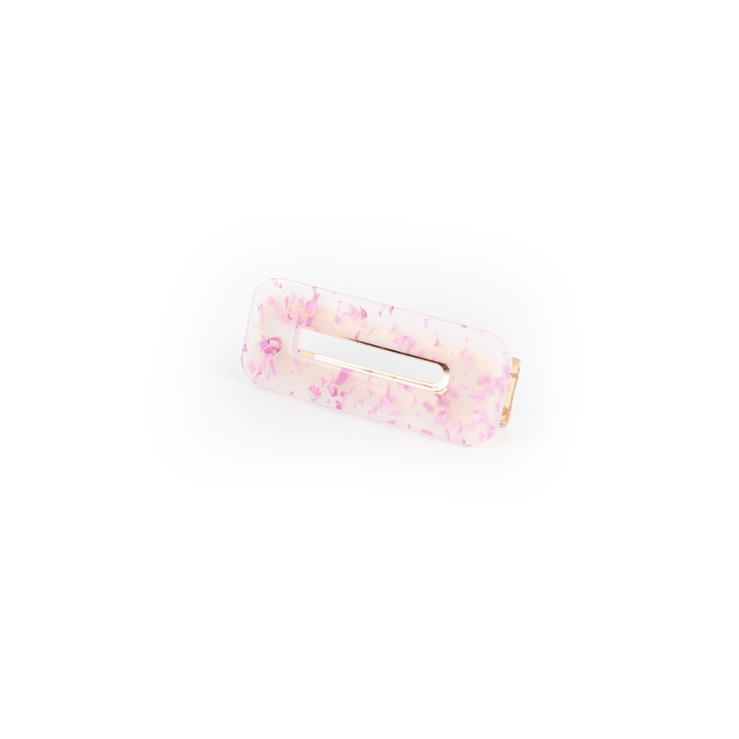BSL301232 Busy Lizzie - Schnapphaarspangen - Transparent - Pink – Bild 1