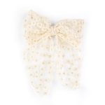 Busy Lizzie - Haarspange - Schleife - Organza - Gänseblümchen - Creme