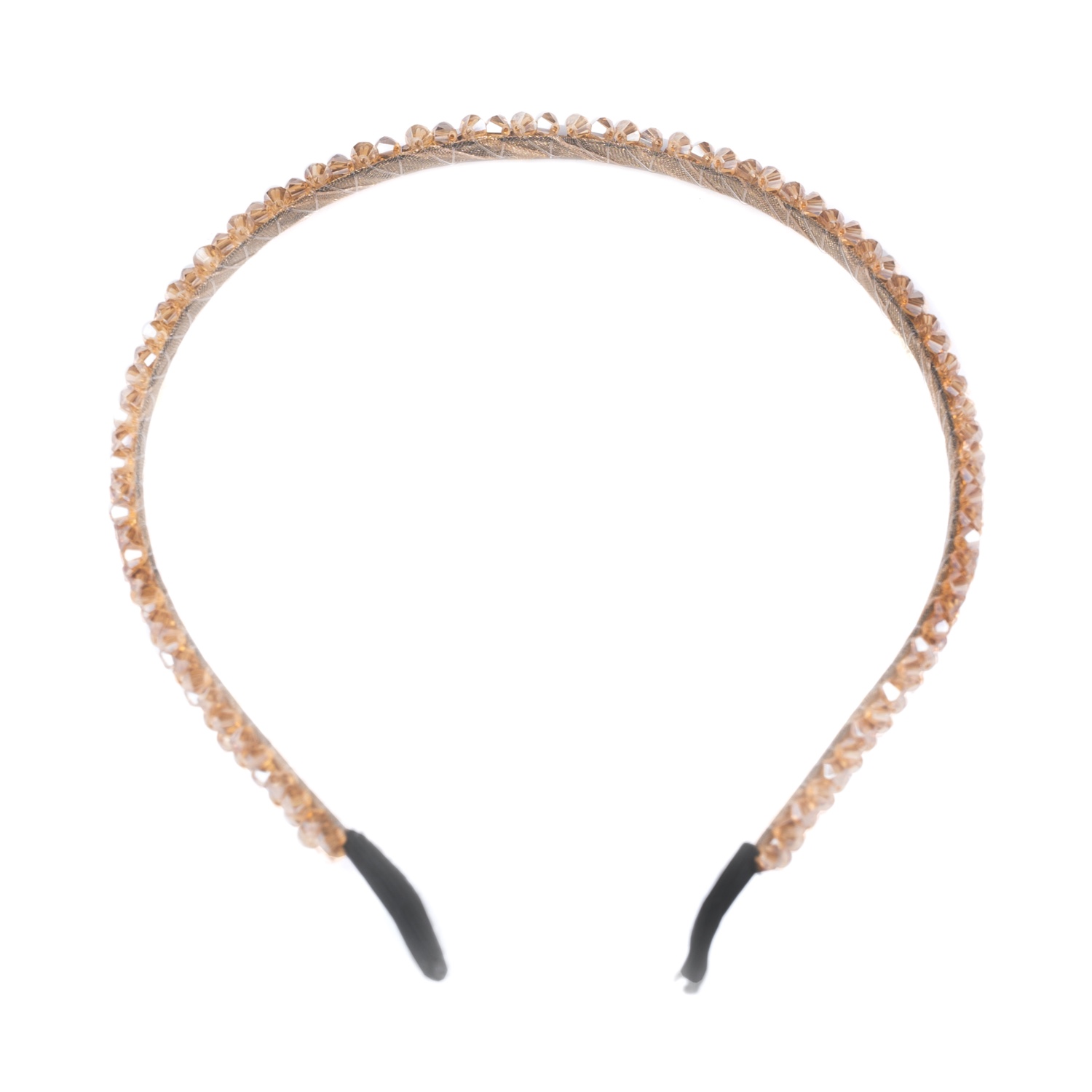 BSL301474 Busy Lizzie - Haarreif - Glitzer - Beige – Bild 1