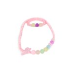 Busy Lizzie - Set - Halskette/Armband - Schmetterling - Pink