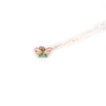 Busy Lizzie - Halskette - Schmetterling - Pastell