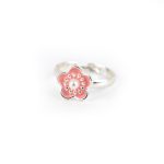 Busy Lizzie - Ring - Blume mit Perle