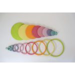 Konzentrische Kreise und Ringe pastell