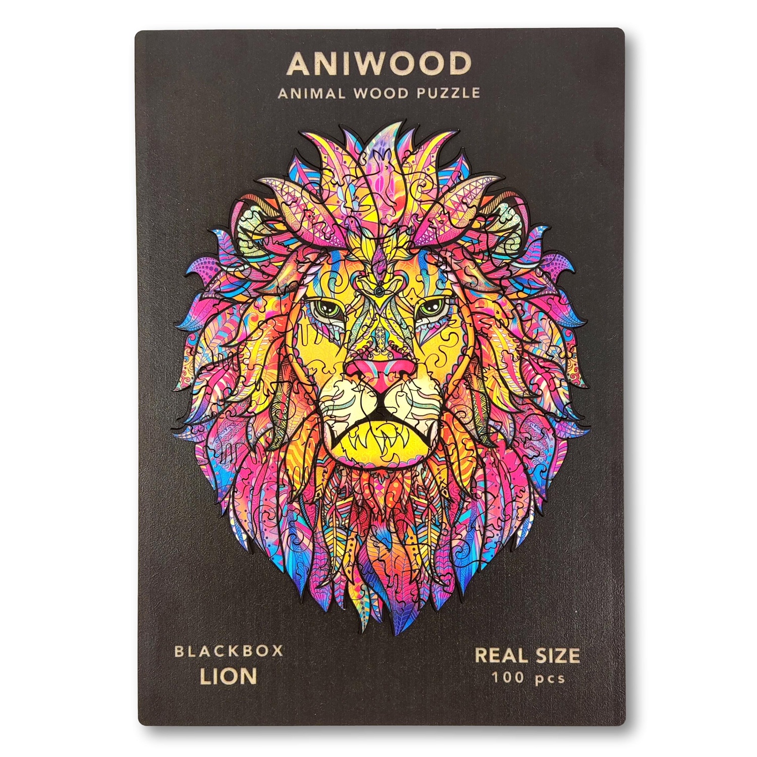 JCAW2318S Aniwood Puzzle Motiv Löwe (S) – Bild 1