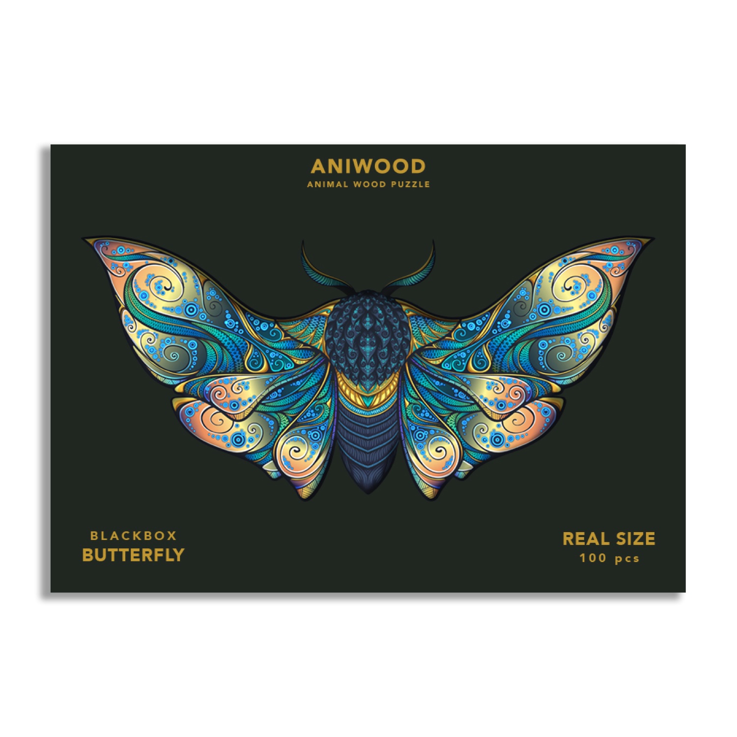 A4-Butterfly-vector Aniwood Puzzle Motiv Schmetterling (M) – Bild 1