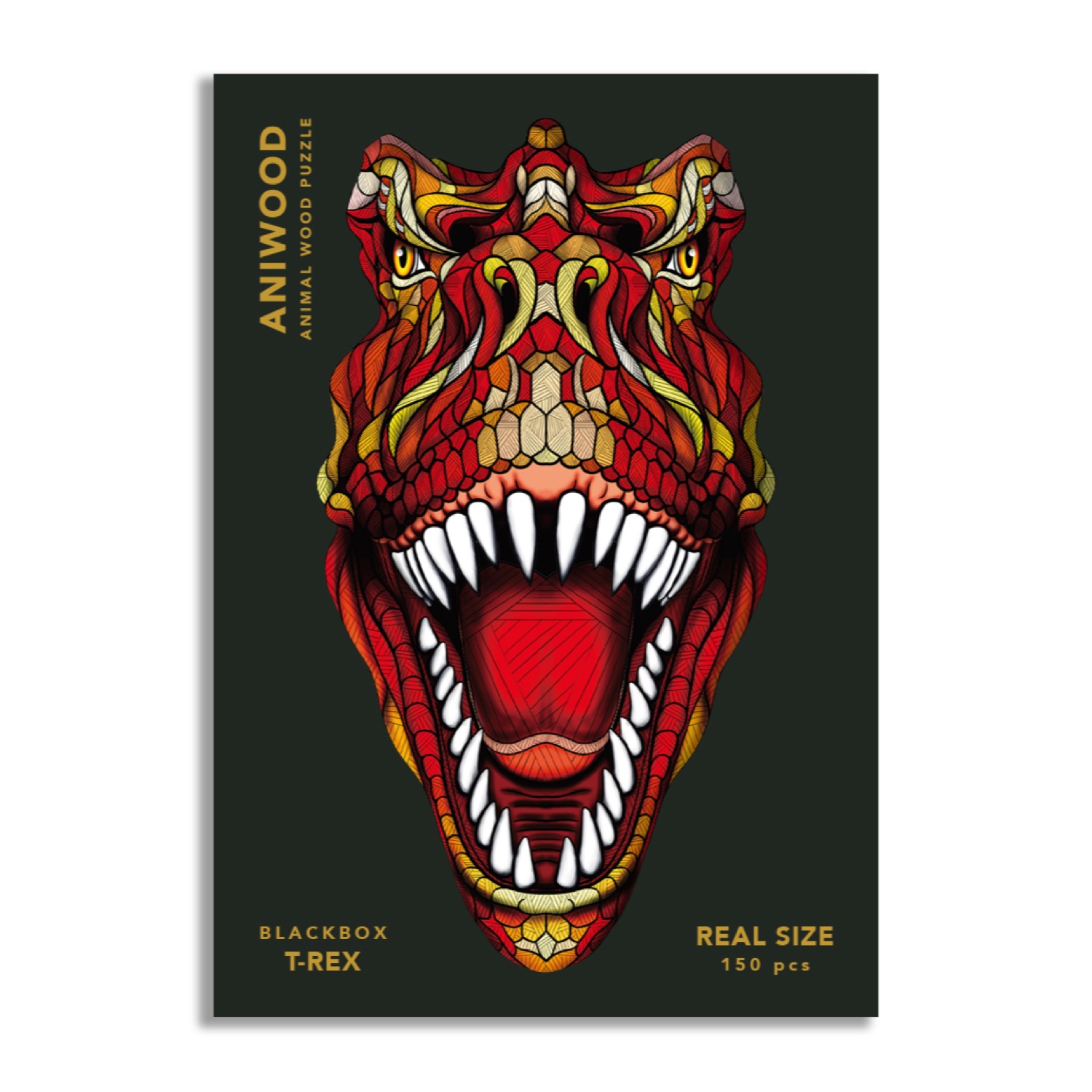 JCAW2952M Aniwood Puzzle Motiv T-Rex (M) – Bild 1