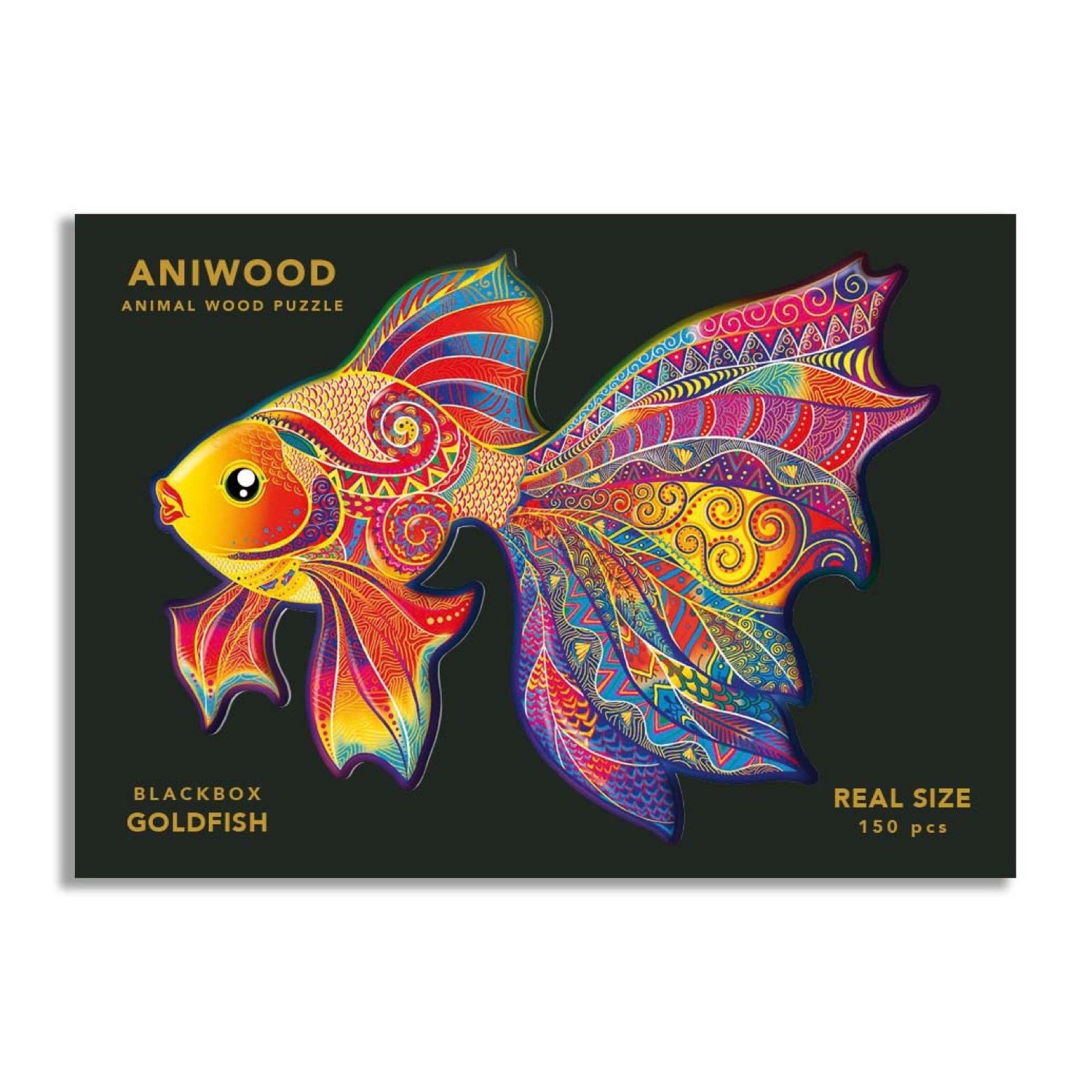 JCAW6106M Aniwood Puzzle Motiv Goldfisch (M) – Bild 1