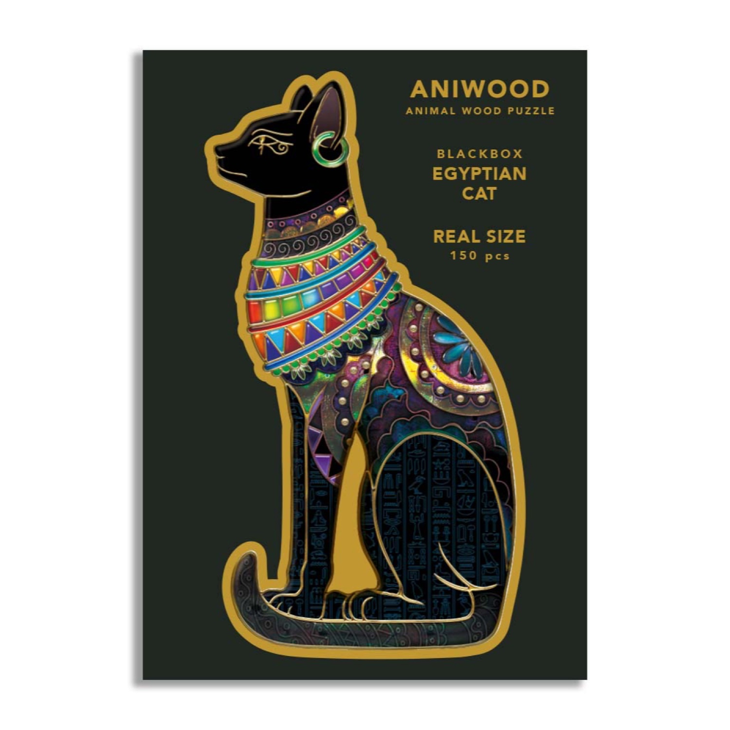JCAW6108M Aniwood Puzzle Motiv Ägyptische Katze (M) – Bild 1