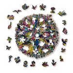 Aniwood Puzzle Motiv Graffiti Blumen (M) – Bild 3