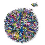 Aniwood Puzzle Motiv Graffiti Blumen (M) – Bild 9