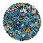 Aniwood Puzzle Motiv Graffiti Ozean (M) – Bild 9