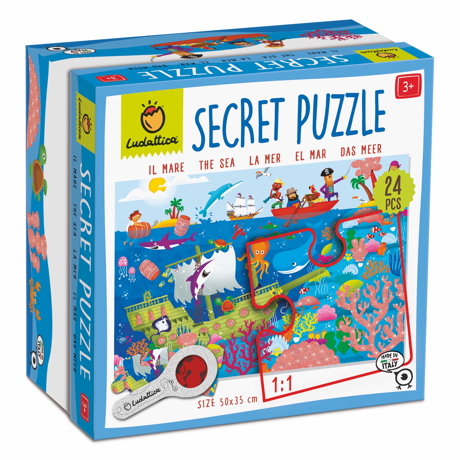 LUD21894-001 Secret Puzzle - Meer (24 Teile) – Bild 1