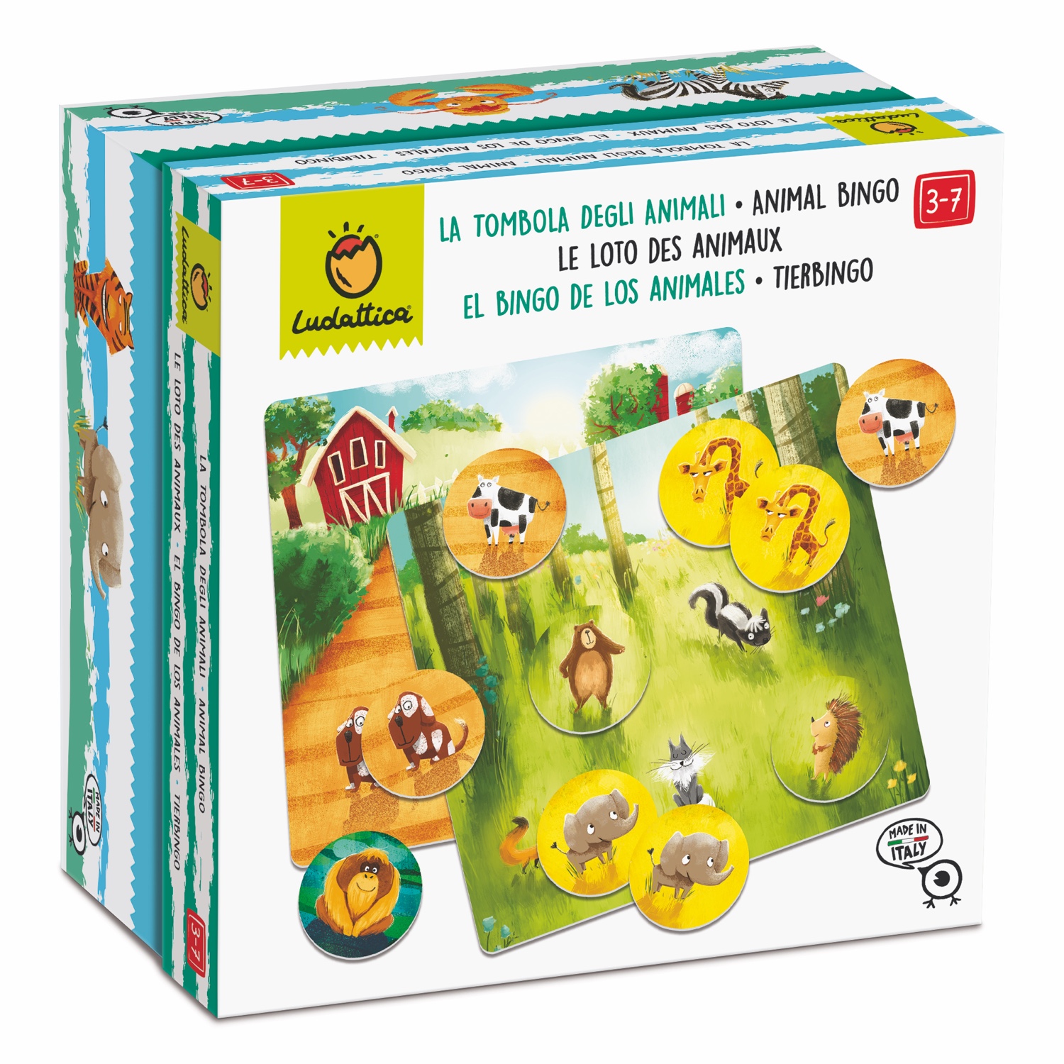 LUD22372-001 Animal Bingo & Pairs Spiel – Bild 1