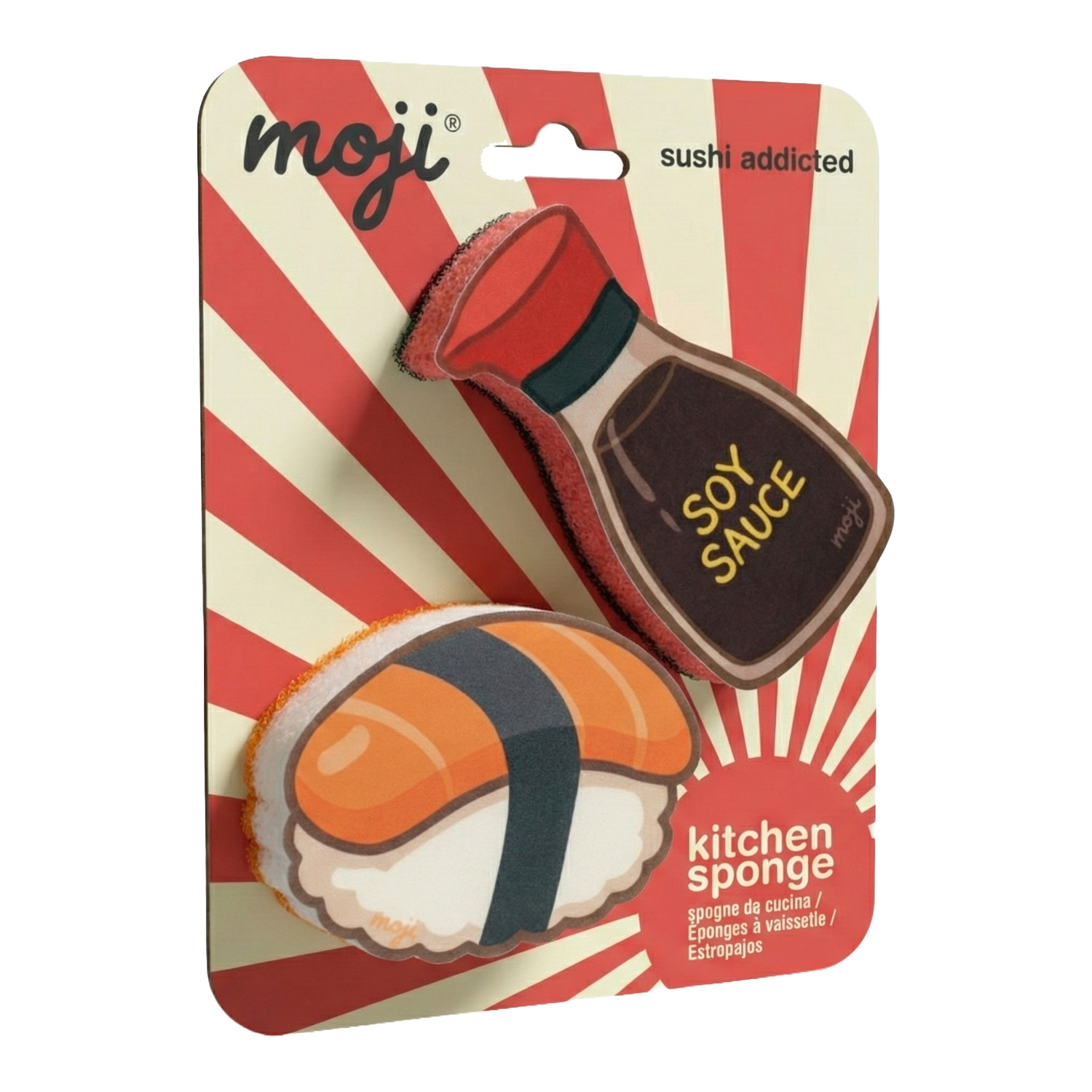 MOJMOKS-SU01_001 Spühlschwamm - Set - Sushi süchtig – Bild 1