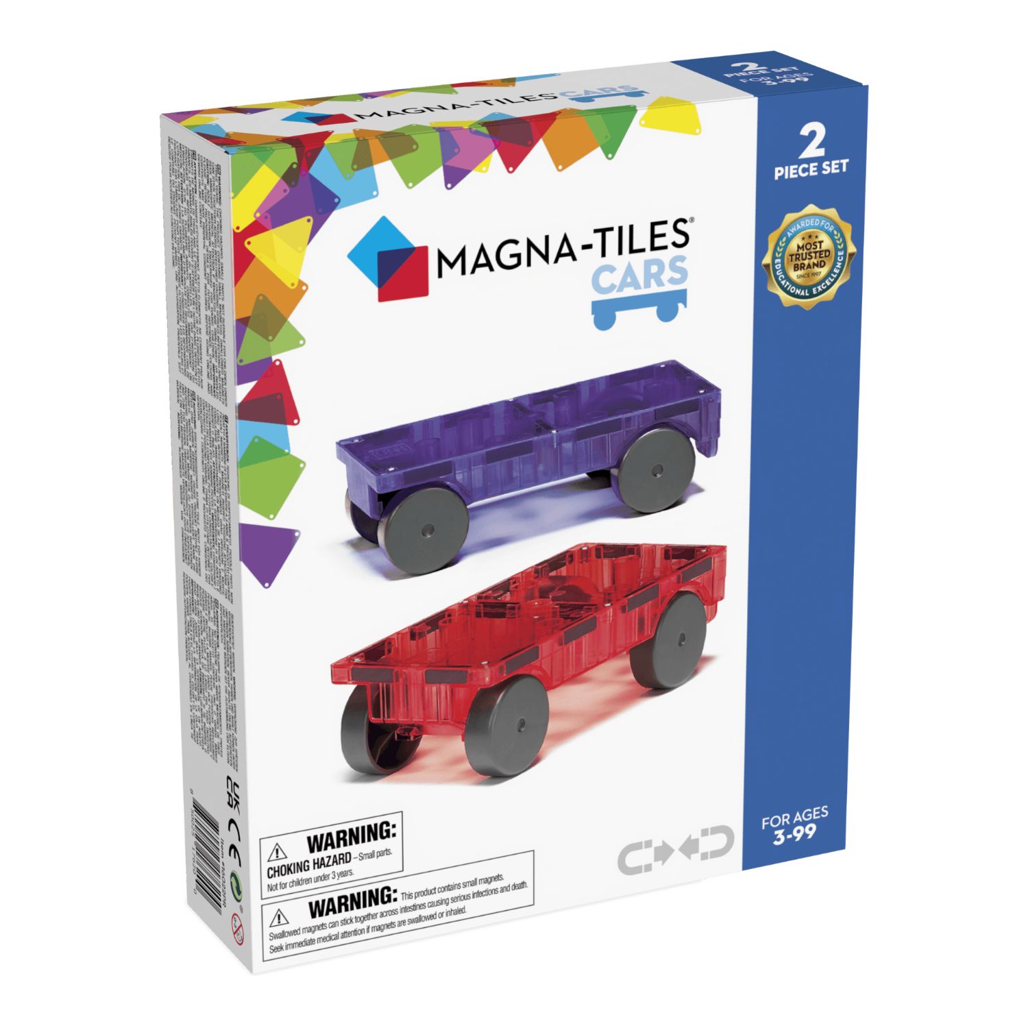 MT16022PR_001 Magna-Tiles® Cars 2-Piece Expansion Set: Purple & – Bild 1