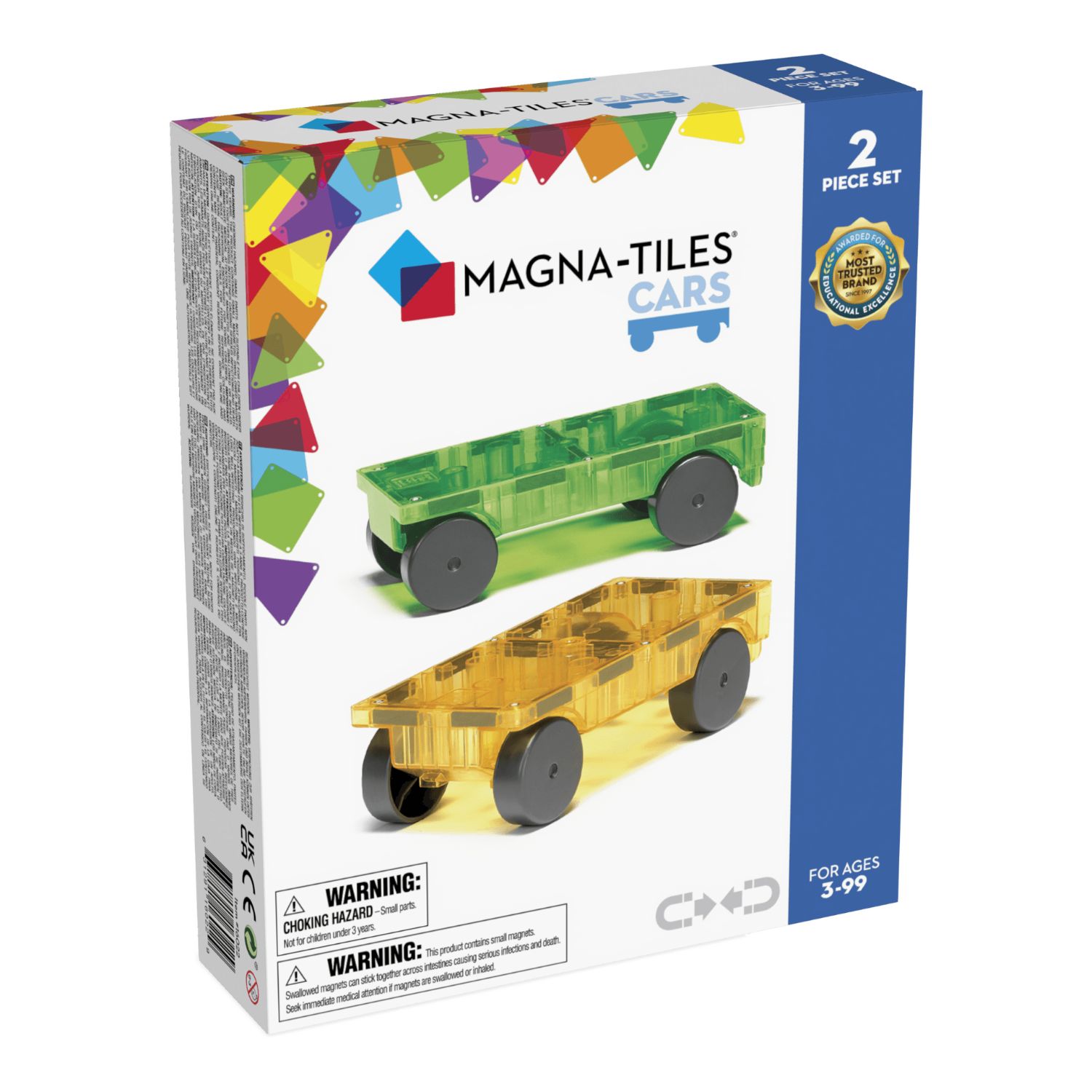 MT16022_001 Magna-Tiles® Autos Erweiterungsset (2-teilig) – Bild 1