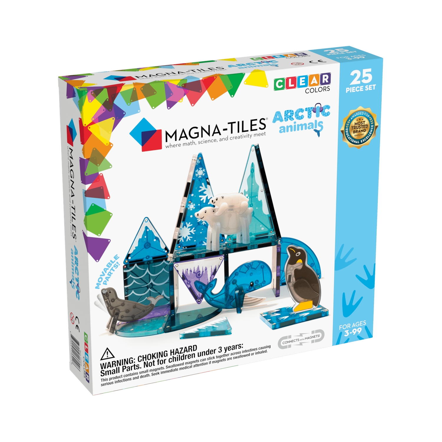 MT21125_001 Magna-Tiles® Arktische-Tiere Set (25-teilig) – Bild 1