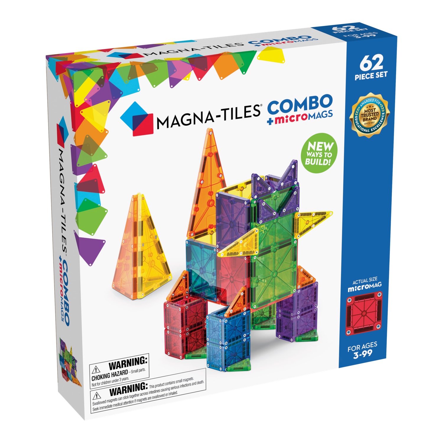 MT244062CO_001 Magna-Tiles® Combo 62-teiliges Set – Bild 1