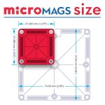 Magna-Tiles® microMAGS 70-teiliges Deluxe-Set – Bild 4
