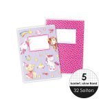 Schulhefte 4er Set DIN A5 - Einhorn (VE 4) – Bild 2