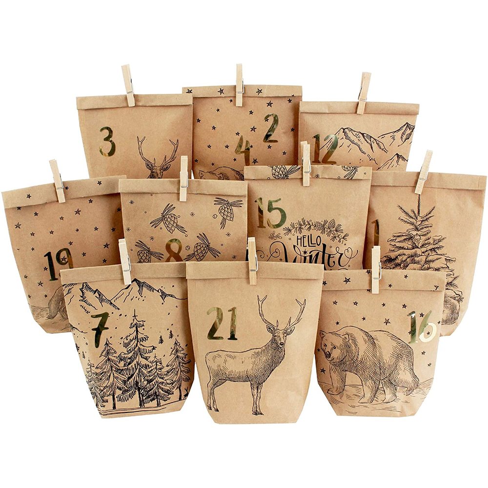 PAPD-A002_1 Adventskalender - Cozy Christmas (schwarz) – Bild 1