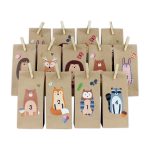Adventskalender Waldtiere zum Aufkleben