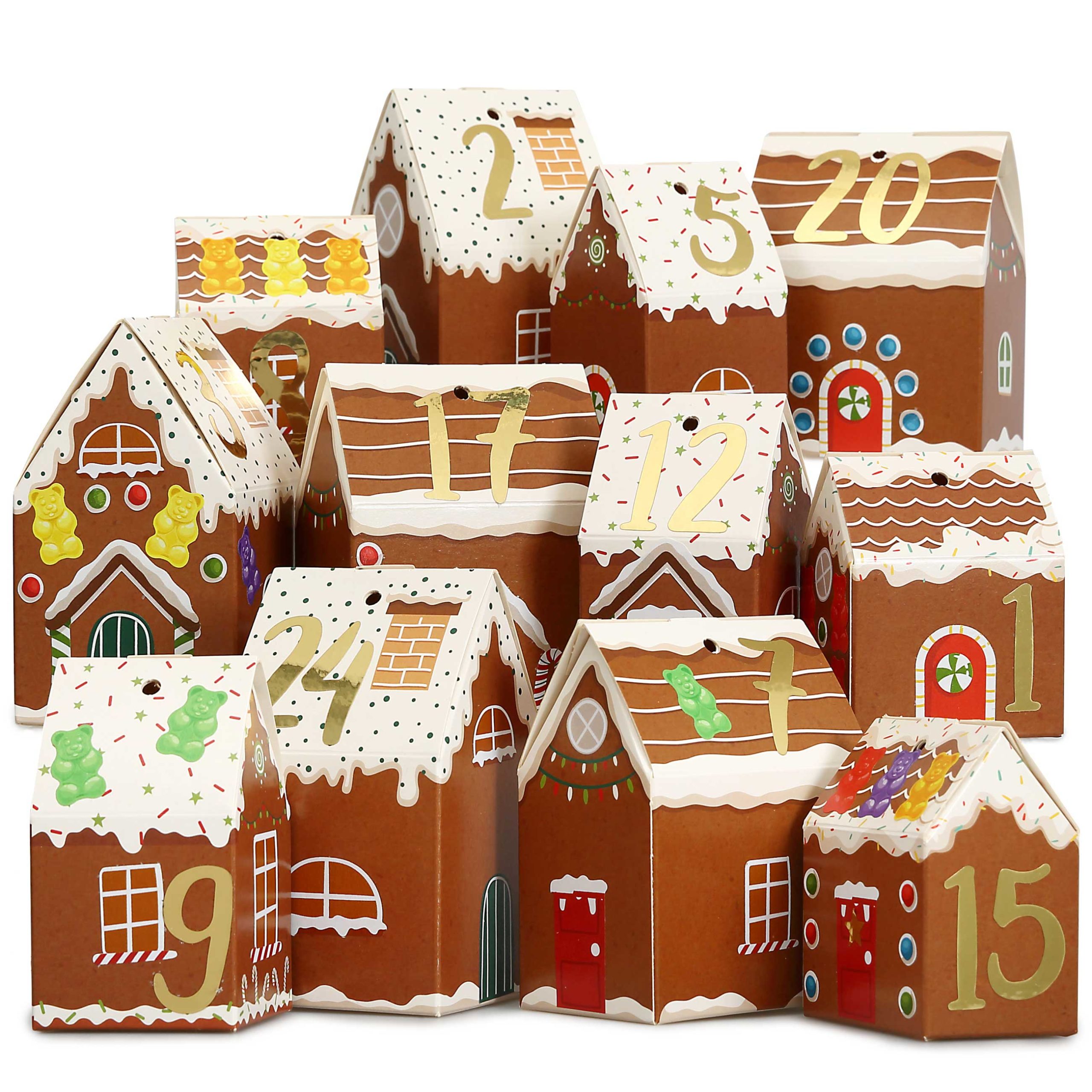 PAPD-A013_001 Adventskalender Lebkuchen Häuser – Bild 1