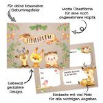 12 Einladungskarten zum Geburtstag – Waldtiere – Bild 2