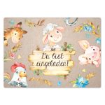 12 Einladungskarten zum Geburtstag – Farm – Bild 3