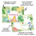 12 Einladungskarten zum Geburtstag – Dinos – Bild 2