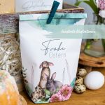 12 bedruckte Geschenktüten zu Ostern – Aquarell mit Goldfolierung -Set 8 – Bild 3