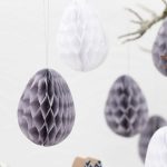 Ostereier Seidenpapier - Grau-Weiss - Set 3 – Bild 4