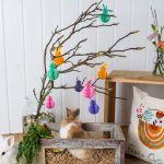 8 Osterhasen aus Seidenpapier – bunt – Set 6 – Bild 2