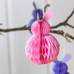 8 Osterhasen aus Seidenpapier – bunt – Set 6 – Bild 5