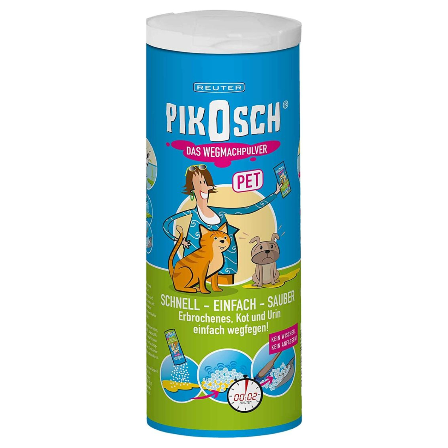 Pikosch_Pet_Dose_001 Pikosch Wegmachpulver Pet Dose – Bild 1